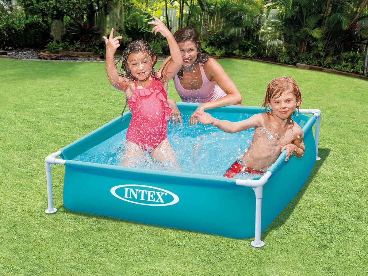 Intex Kinderzwembad Met Frame - Blauw 3 Intex Kinderzwembad Met Frame - Blauw - Afbeelding 3