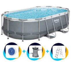 Bestway Zwembad 427 X 250 X 100 Cm | Power Steel Met Ovaalframe