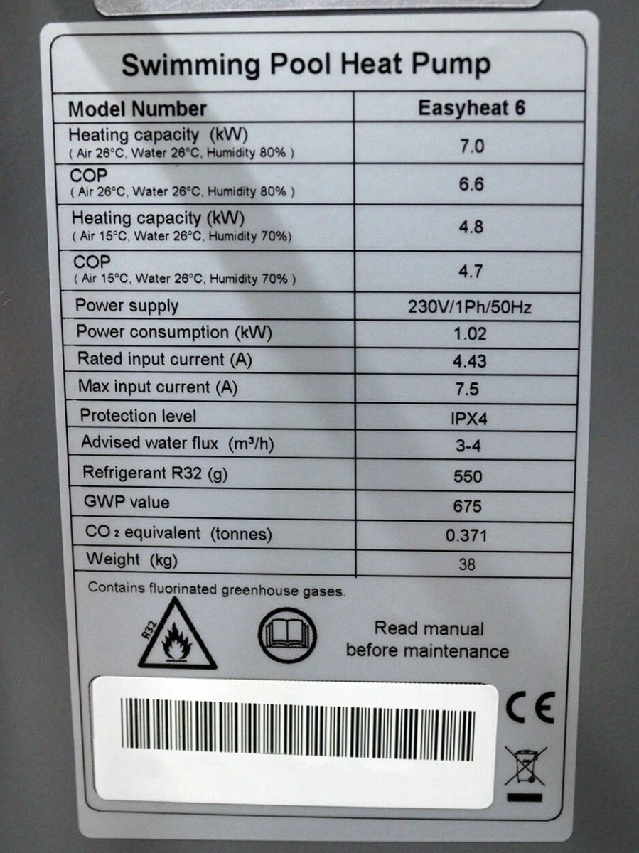 Zwembad Warmtepomp Comfortpool EasyHeat 6 3 Zwembad Warmtepomp Comfortpool EasyHeat 6 - Afbeelding 3